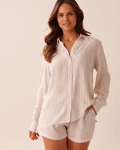 Striped Button-down Shirt