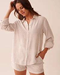 Striped Button-down Shirt