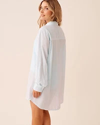 Chemise longue à rayures