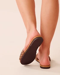 Sandale de plage à bride tressée