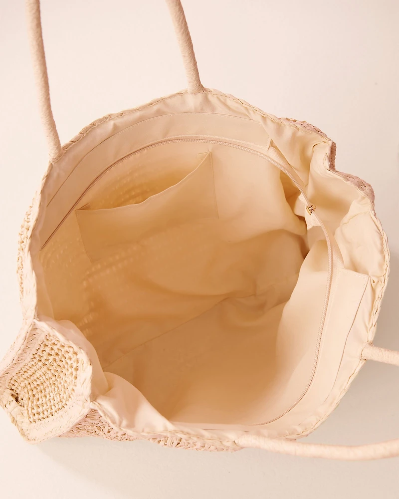 Sac en paille tressé à la main