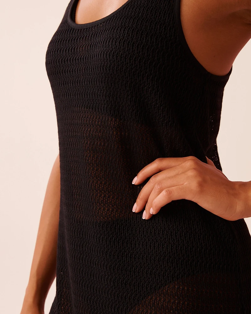 Robe courte en crochet