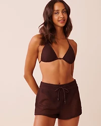 Short de bain en crochet