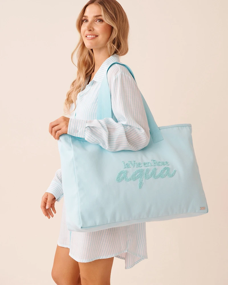 La Vie en Rose Beach Bag