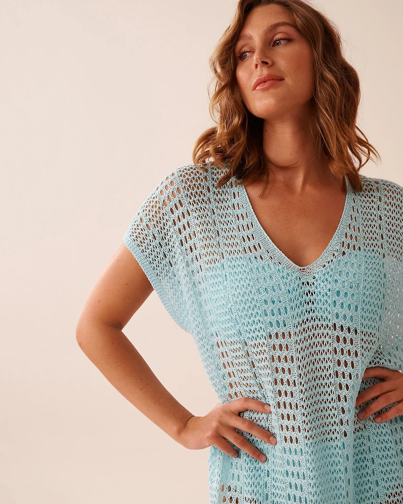 Short Sleeve Crochet Tunic