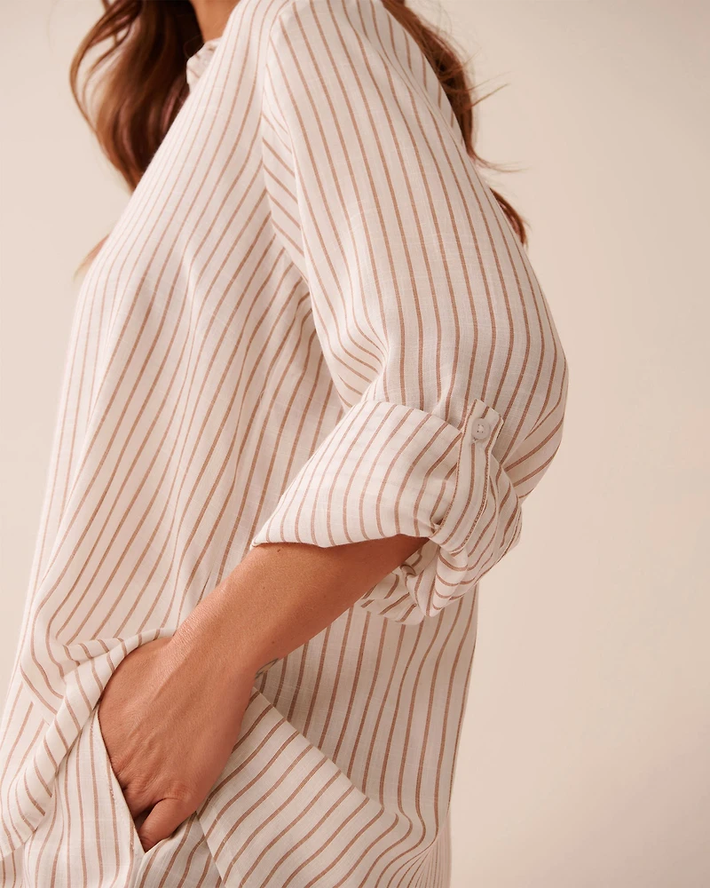 Striped Button-down Shirt