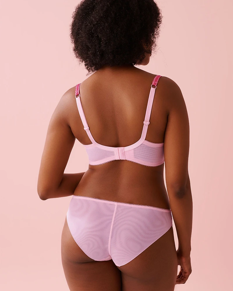 Soutien-gorge doublure légère résille brodée