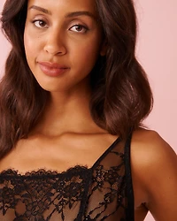 Square Neck Lace Cheeky Teddy