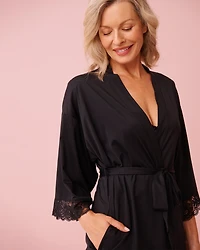 Kimono bordures de dentelle