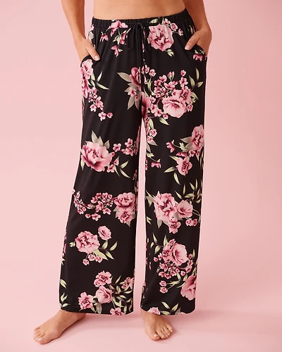 Peony Print Recycled Fibers Pants