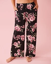 Peony Print Recycled Fibers Pants