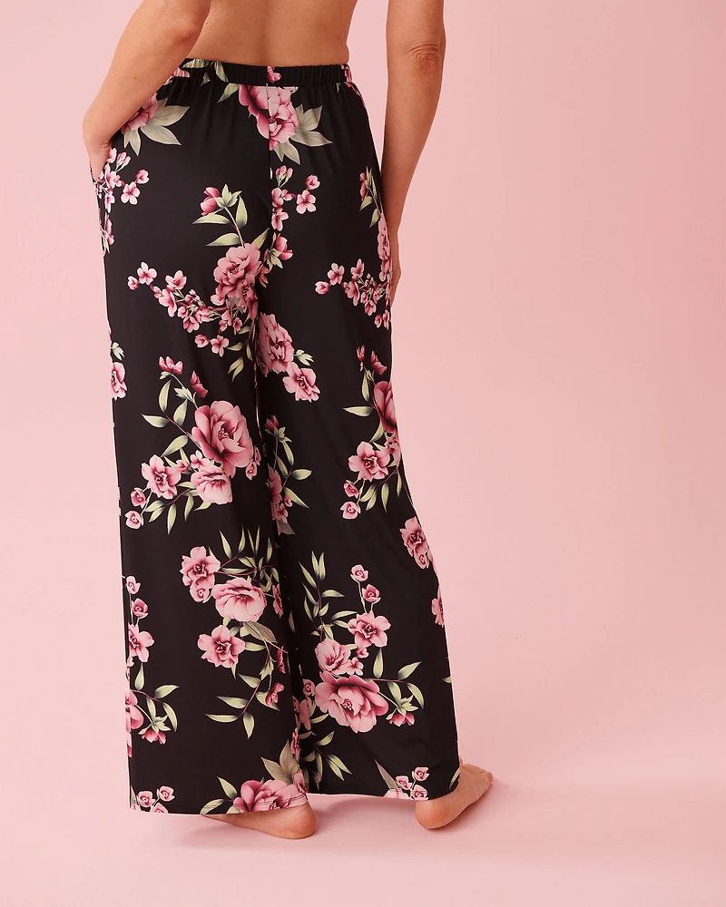 Peony Print Recycled Fibers Pants