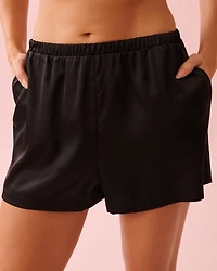 Ensemble pyjama en satin jacquard à cœurs