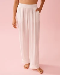 Striped Long Sleeve Satin Pajama Set