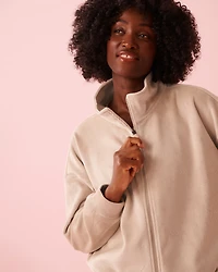 Heavy Ribbed Zip-up Sweatshirt