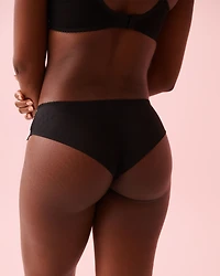 Embroidered Mesh Garter Cheeky Panty