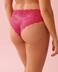 Lace High Waist Cheeky Panty