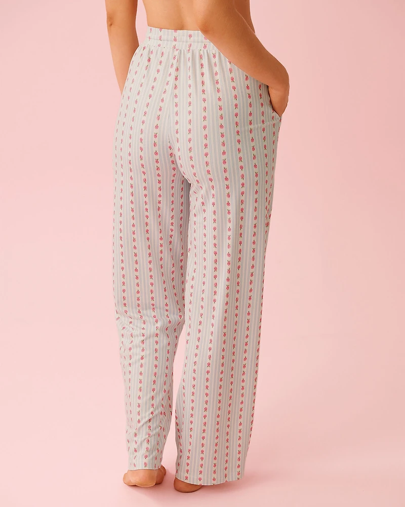 Pantalon de pyjama ultra doux imprimé rose