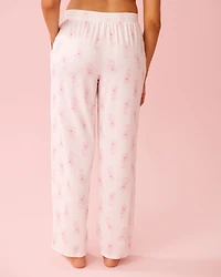 Spa Time Teddy Print Super Soft Pajama Pants