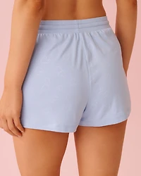 Embossed Heart Print Super Soft PJ Set