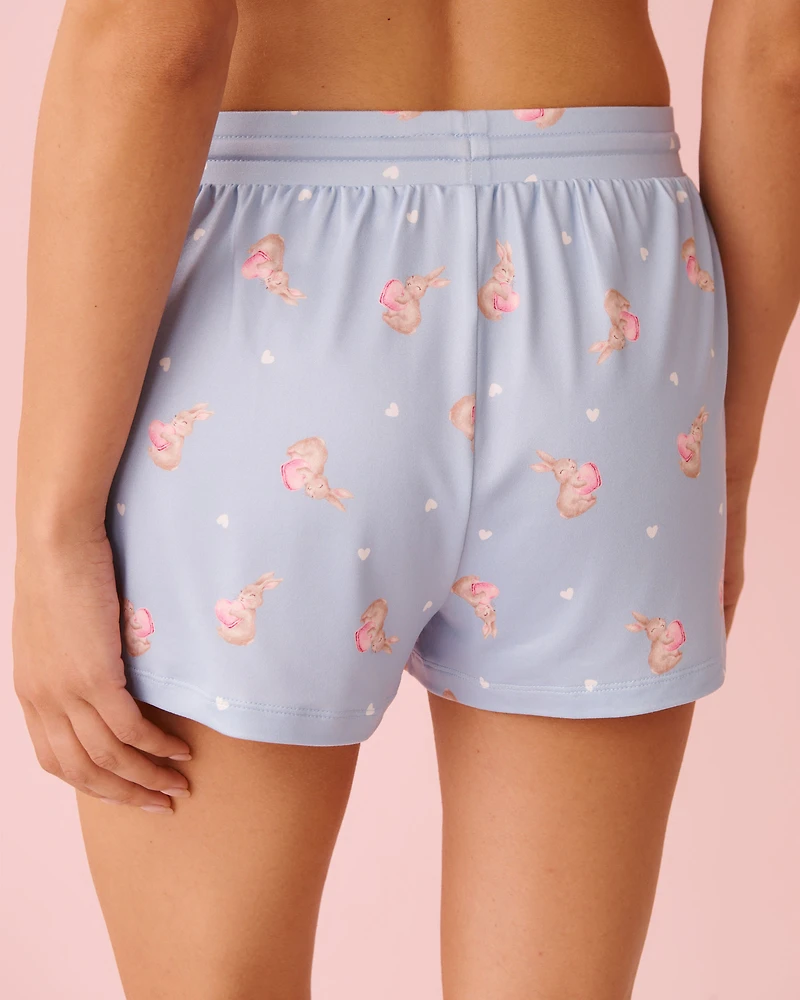 Short de pyjama ultra doux imprimé ourson relax