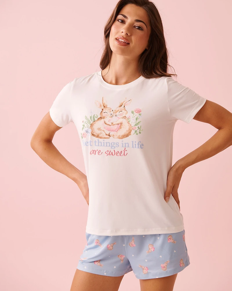 Bunny Print Super Soft T-shirt