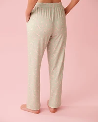Blue Rose Print Super Soft Pajama Pants