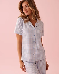 Chemisier manches courtes en coton