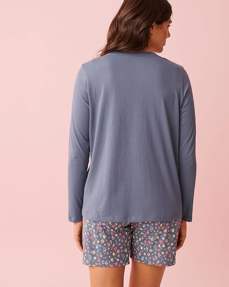 Chandail manches longues en coton imprimé cupcake