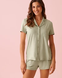 Ensemble pyjama ultra doux imprimé cœur en relief