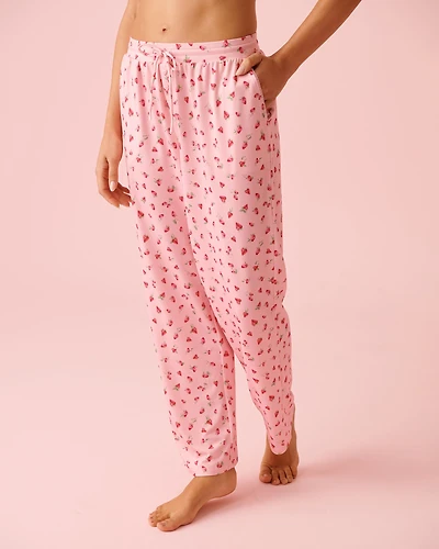 Spa Time Teddy Print Super Soft Pajama Pants