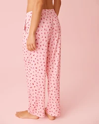 Spa Time Teddy Print Super Soft Pajama Pants