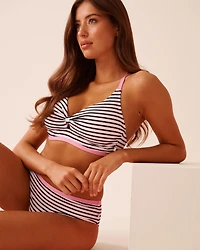 Haut de bikini bralette bonnet D RIVIERA STRIPE
