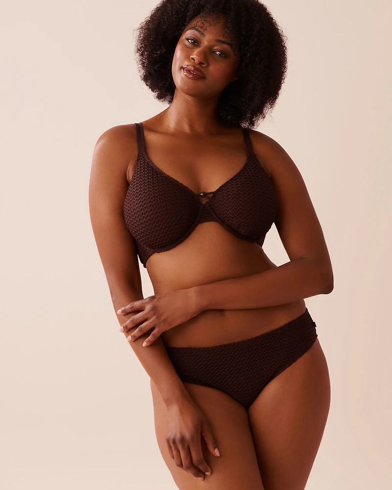 Bas de bikini cheeky en crochet COCONUT MILK