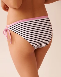 RIVIERA STRIPE Side Tie Brazilian Bikini Bottom
