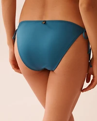 SMOCKED Side Tie Brazilian Bikini Bottom