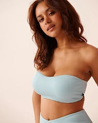 Haut de bikini bandeau bonnet D côtelé SOLID