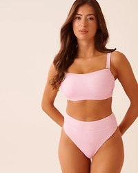 KHAKI GREY High Waist Brazilian Bikini Bottom