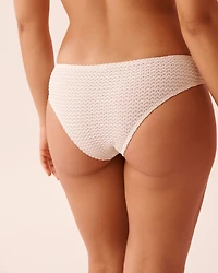 Bas de bikini cheeky en crochet COCONUT MILK