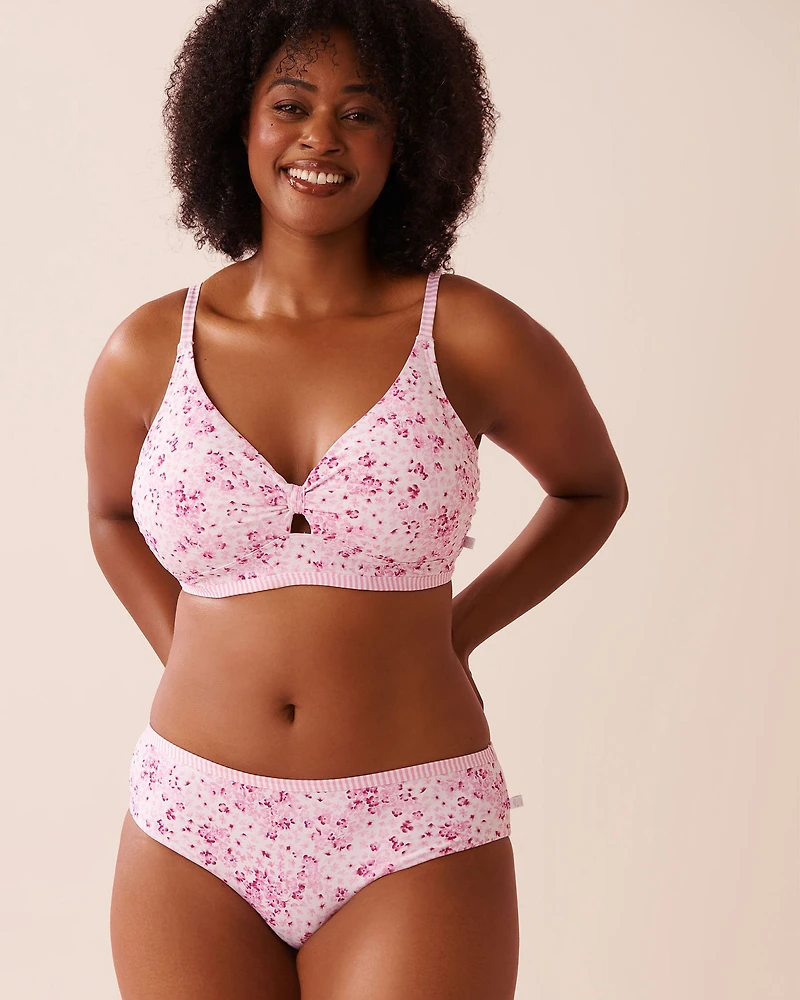 RIVIERA STRIPE D Cup Bralette Bikini Top