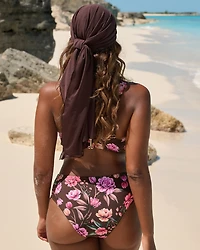 Bas de bikini cheeky taille croisée ROYAL GARDEN