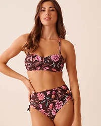 Haut de bikini bandeau torsadé ROYAL GARDEN