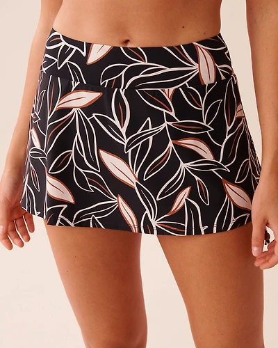 Bas de bikini jupe taille haute TROPICAL OUTLINE