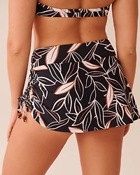 Bas de bikini jupe taille haute TROPICAL OUTLINE