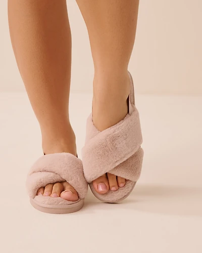 Faux Fur Slide Slippers