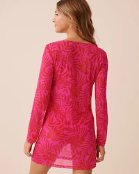 Tropical Mesh Short Dress