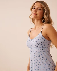 Camisole en jersey doux imprimé poules