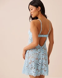 Floral Lace Nightie with Underwire