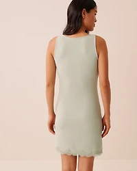 Ribbed Modal and Lace Trim Nightie