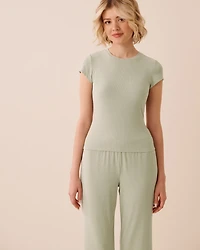 Ribbed Modal T-shirt